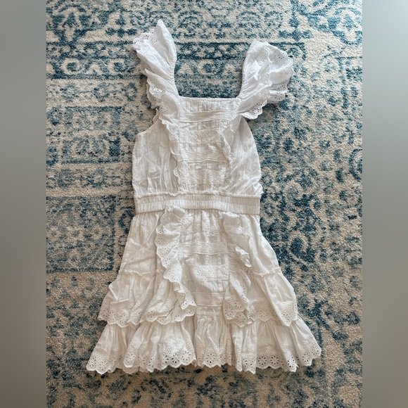 LoveShackFancy | Dresses | Loveshackfancy Tiered White Mini Ruffle ...